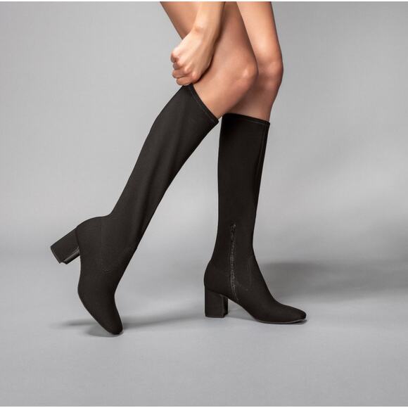 Donald J. Pliner Shoes - NEW DONALD J PLINER BROWN Crepe Elastic Dima-D Knee High Boots Sz. 9 M